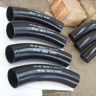 22.5° pipe bend with tangent length
