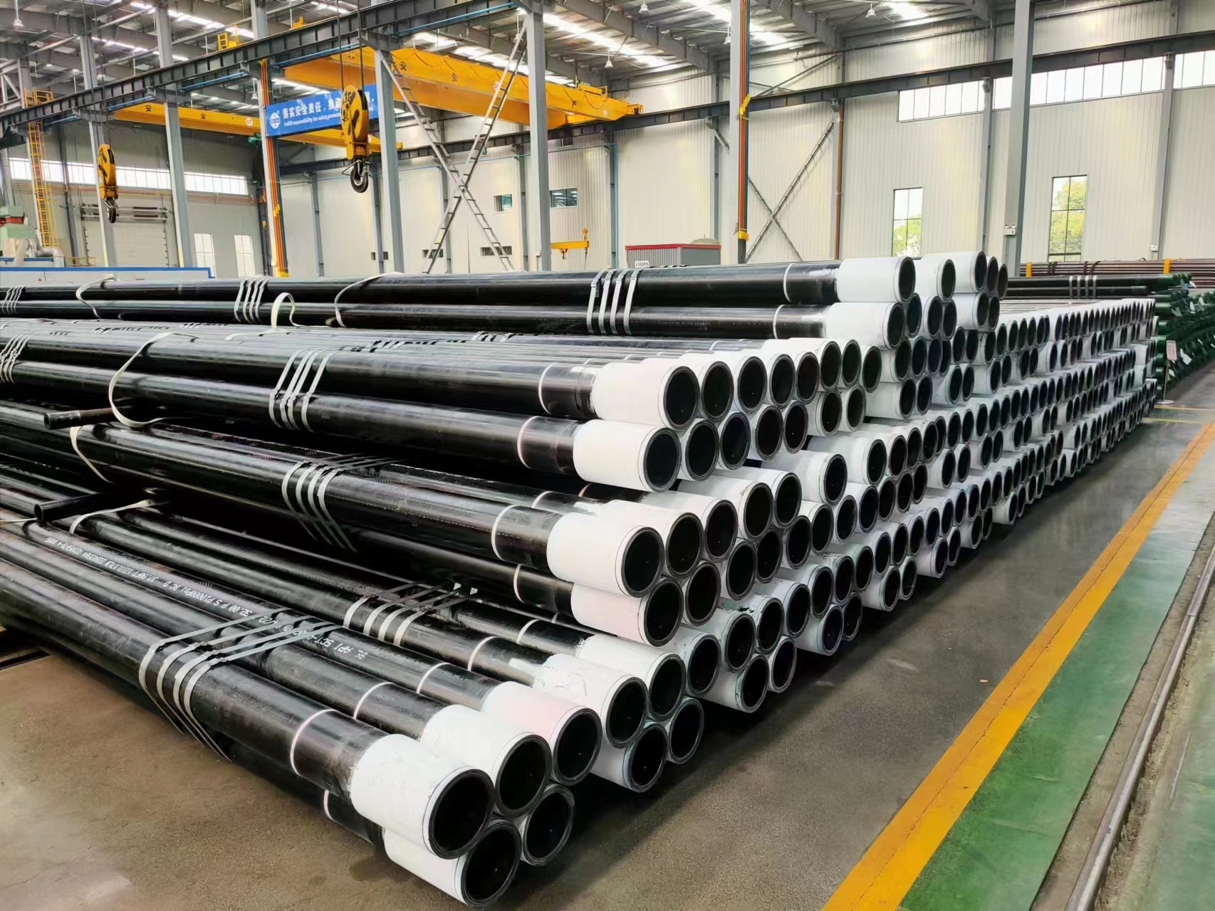 ERW casing — pipe yard