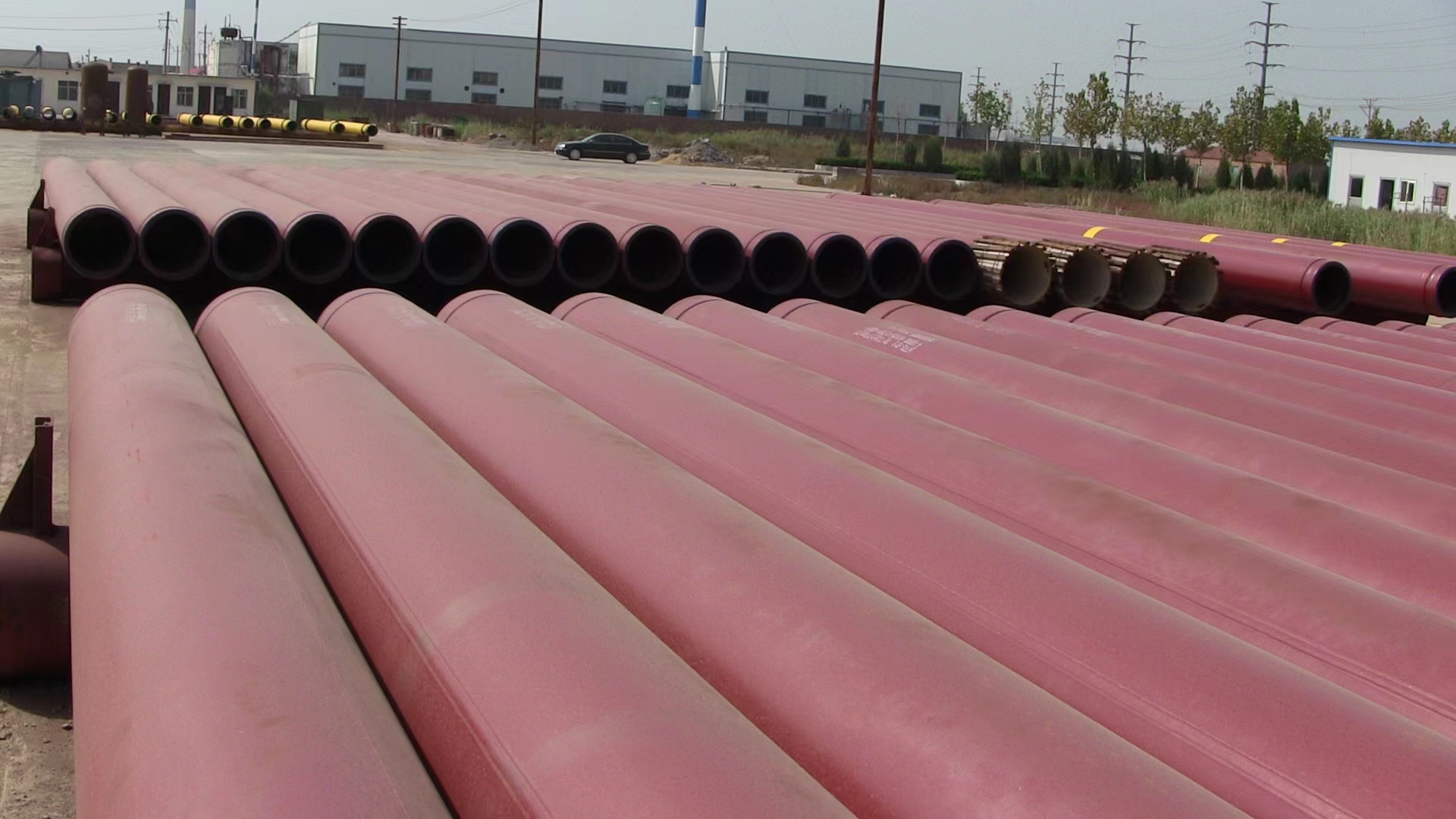 Risers — stacked at port