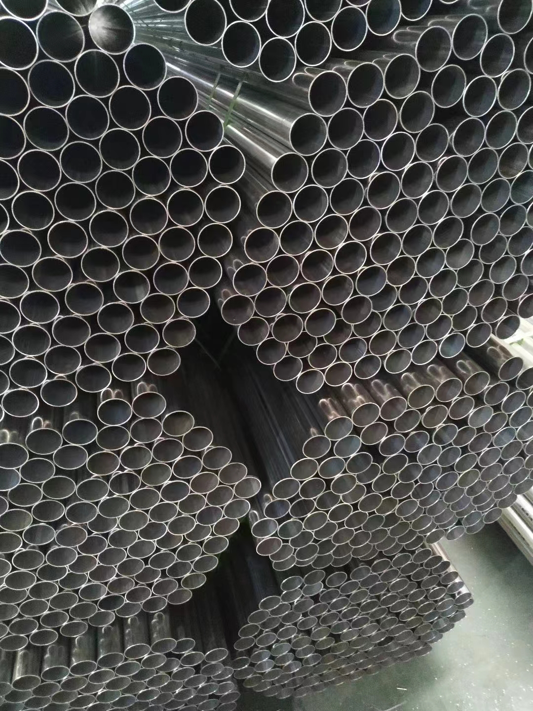 Welded stainless pipe — yard storage