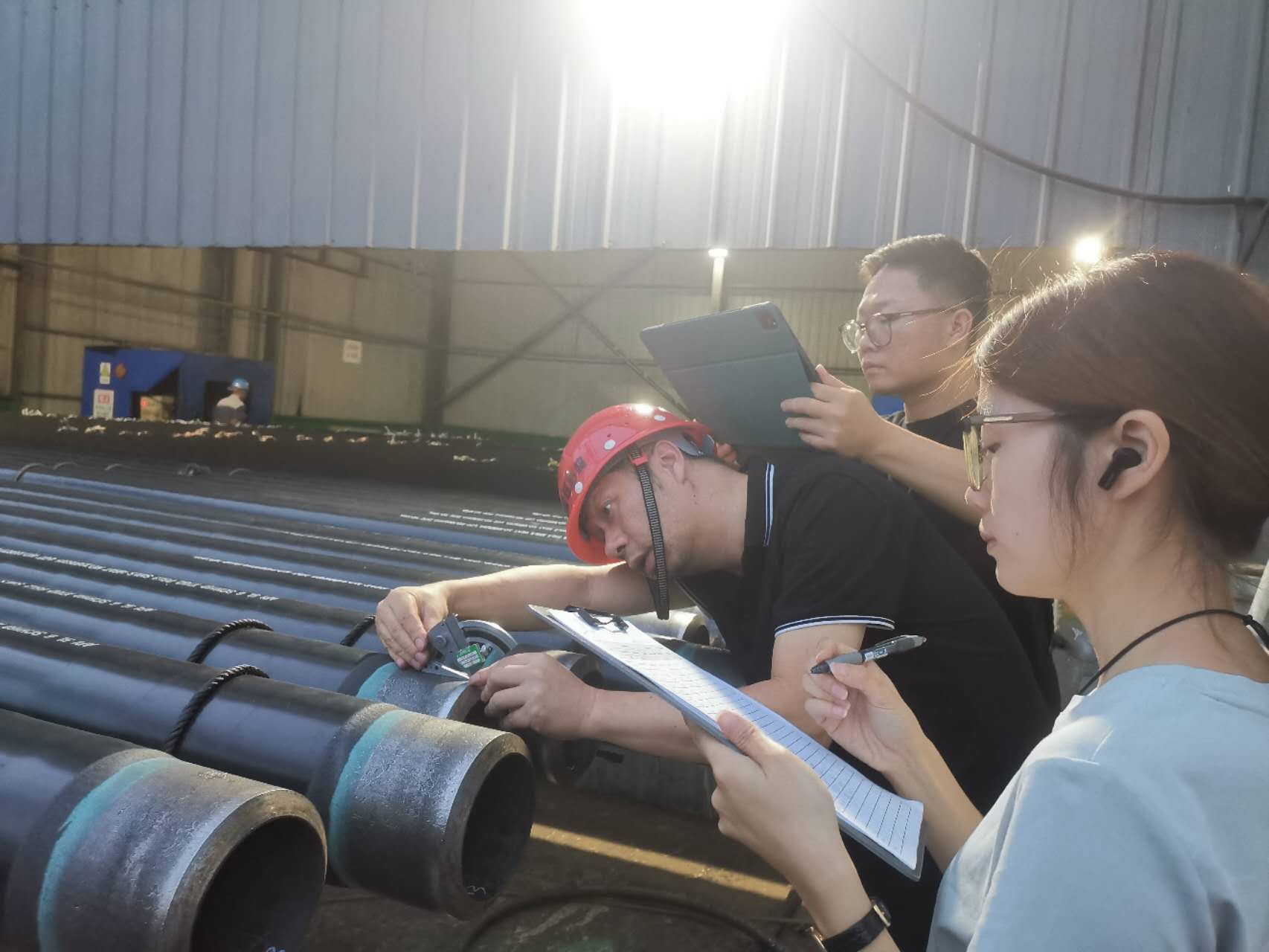 API 5L X70Q Sour-Service Line Pipe with 3LPE Coating to Africa — photo 3
