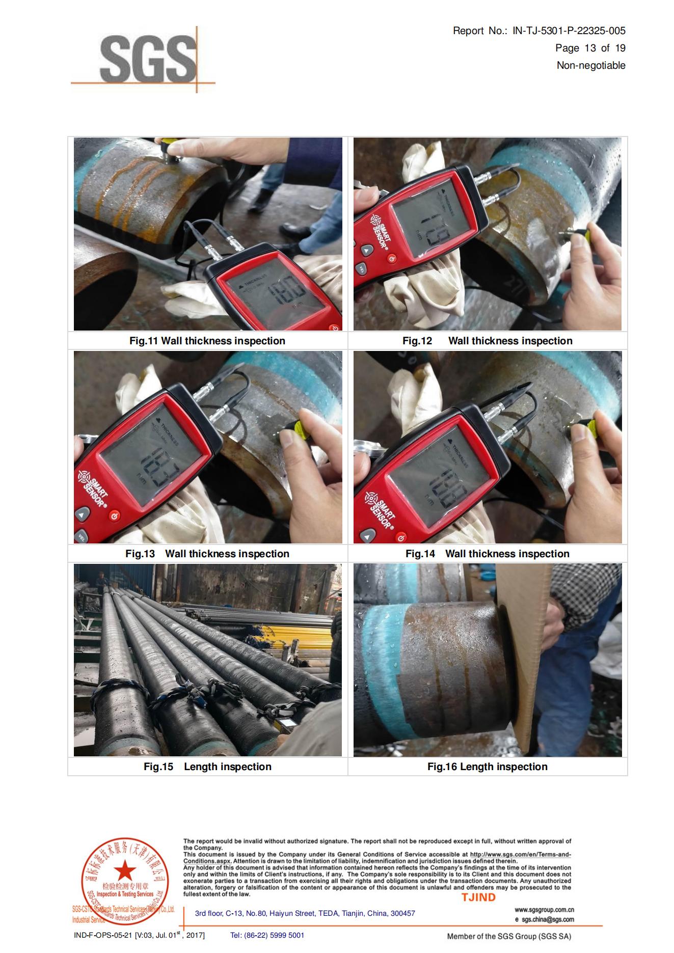 Third-party inspection report page 9
