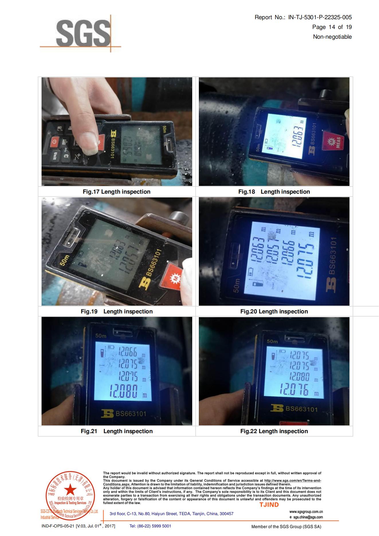 Third-party inspection report page 10