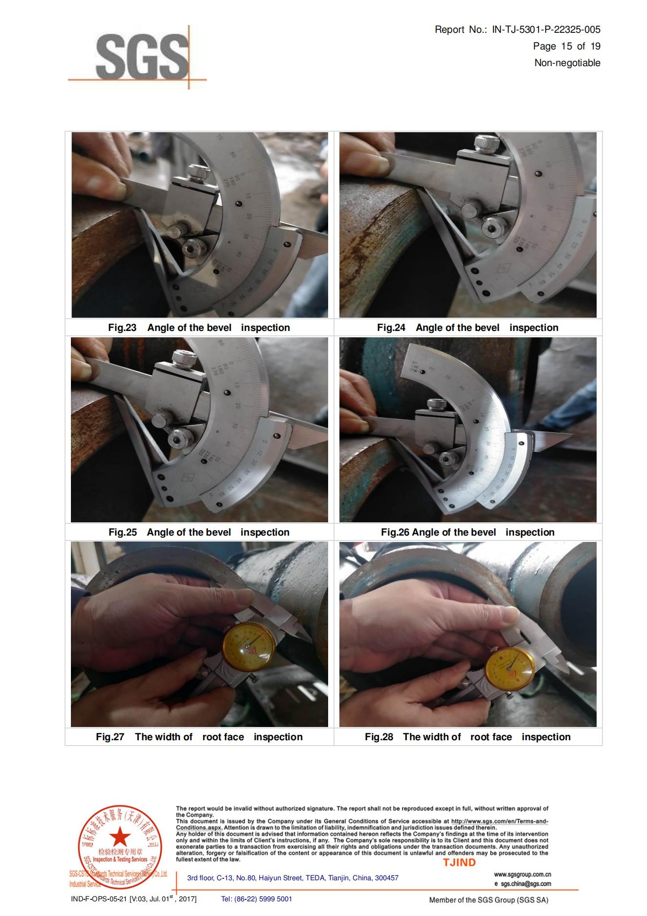 Third-party inspection report page 11